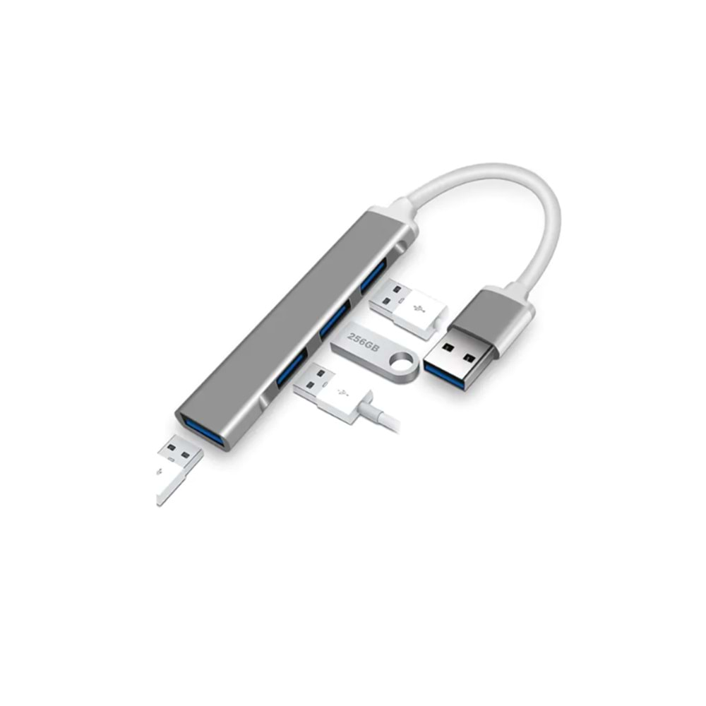 Steep Solid Ultra Slim 4 Port USB 3.0 Hub Çoklayıcı - Çoğaltıcı (Metal)