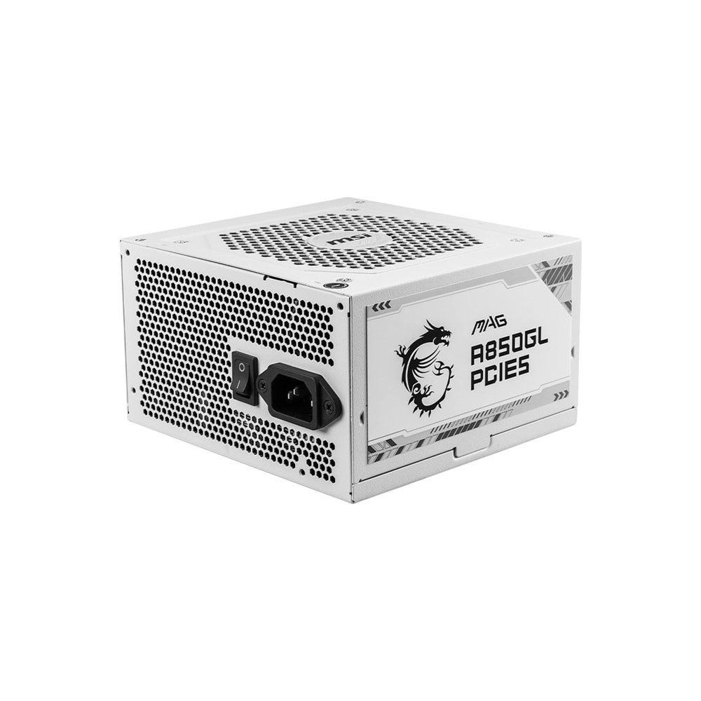 MSI MAG A650BNL WHITE 650W 120MM FAN 80+ BRONZE POWER SUPPLY