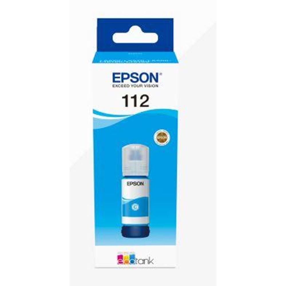 EPSON C13T06C24A 112 CYAN MÜREKKEP KARTUŞ 6.000 SAYFA 70ML L15160 L15150