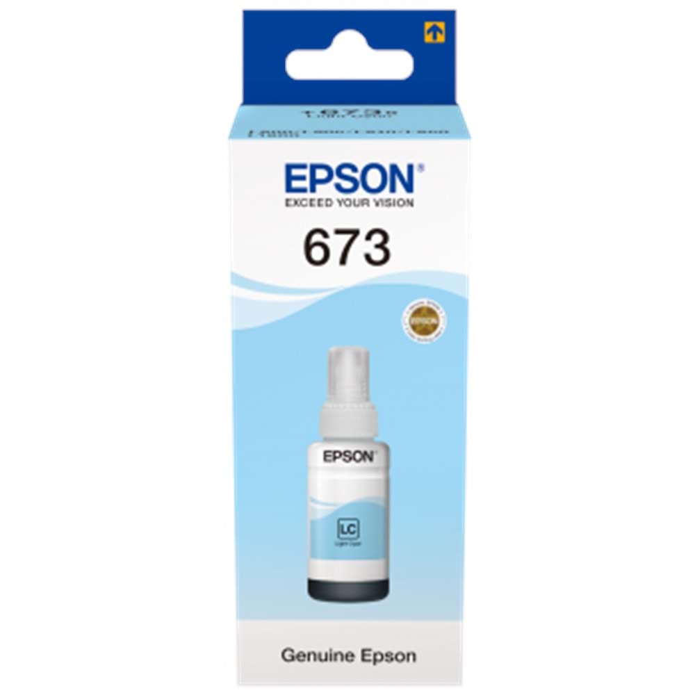 Epson T6735 Acık Mavi Kartuş 70ml L800 / L805 / L810 / L850 / L1300 / L1800 Orjinal