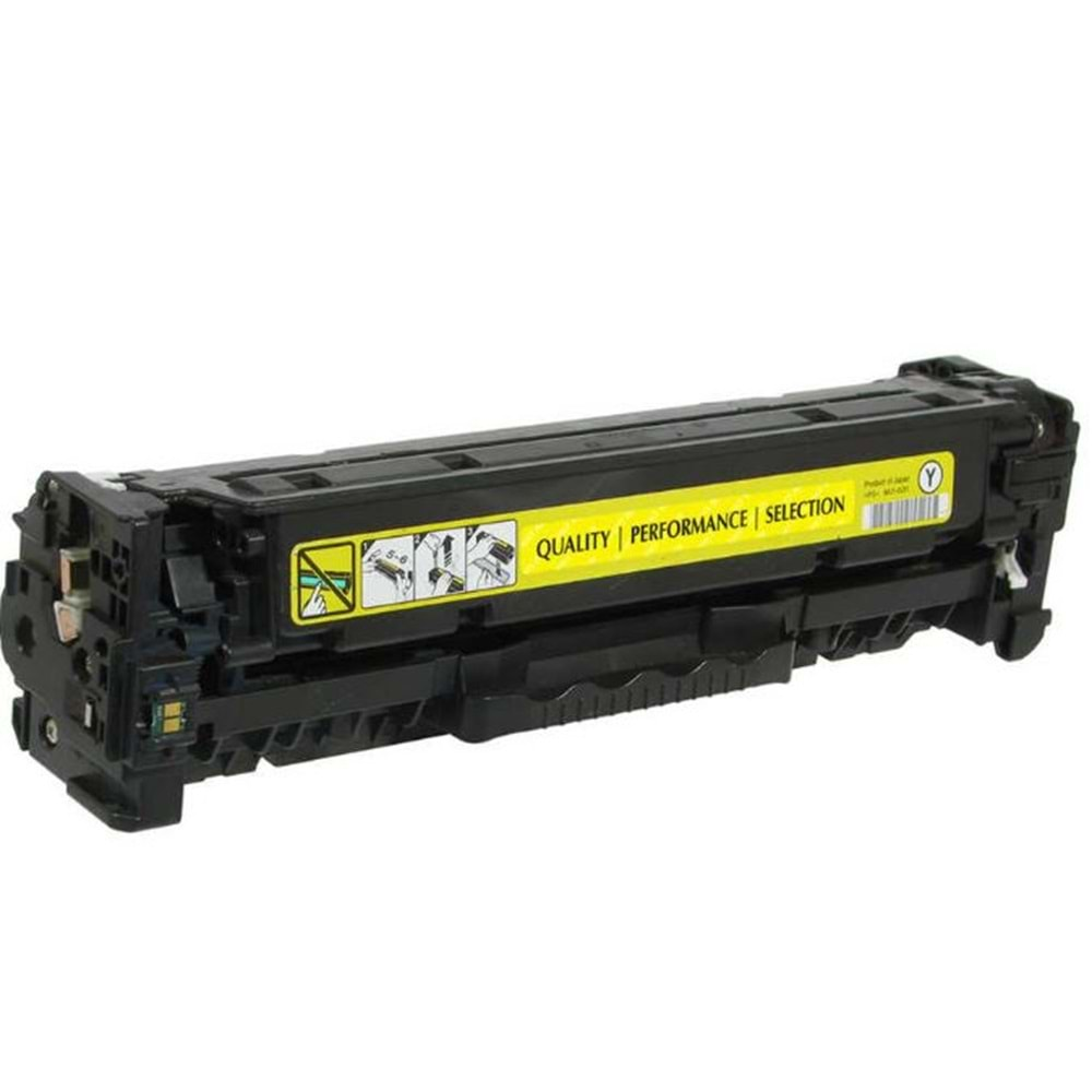 Quatro HP CC532A – CRG 318 – 718 – 418 – 118 Sarı Muadil Toner