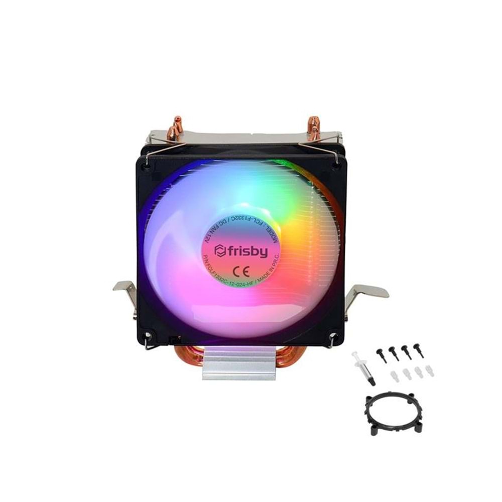 FRISBY FCL-F1332C (P2S) INTEL 1366/115X/1200/1700-AMD AM2/AM2+/AM3/AM4/AM5 İŞLEMCİ FAN