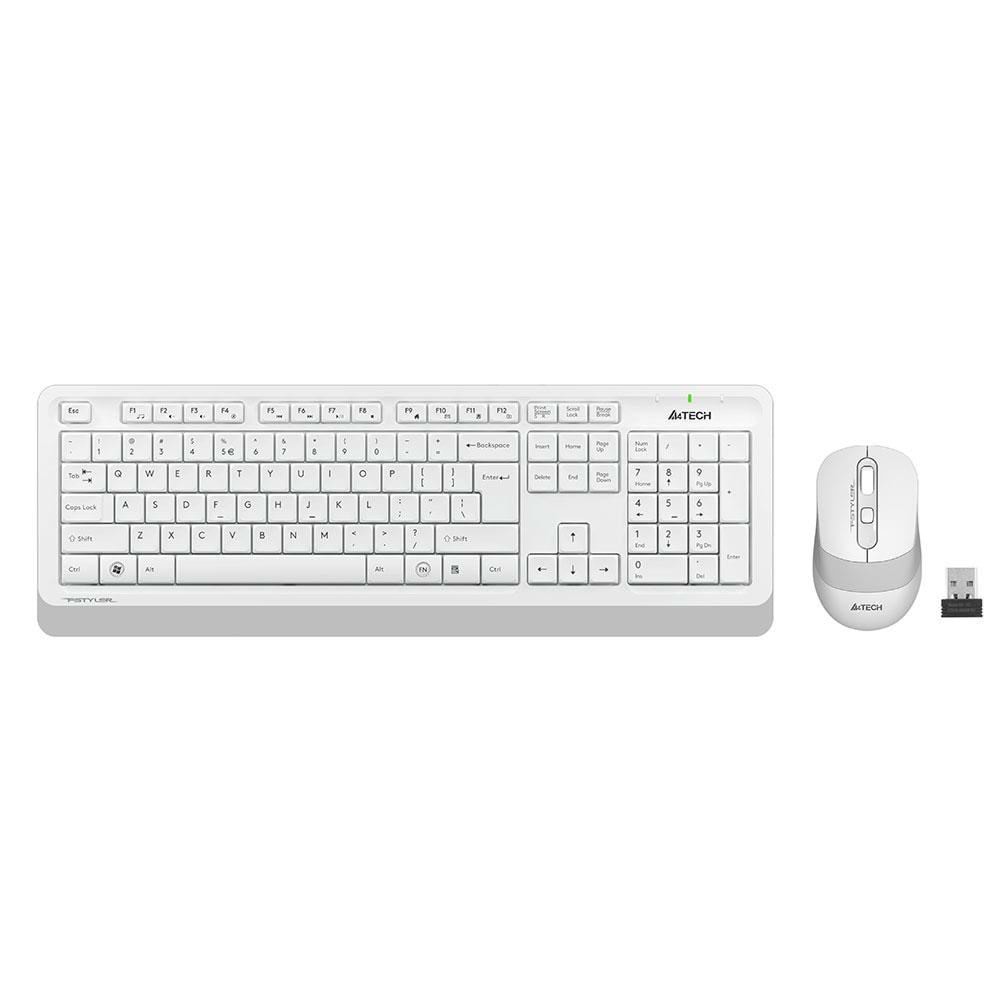 A4 Tech FG1010 kablosuz klavye mouse seti beyaz