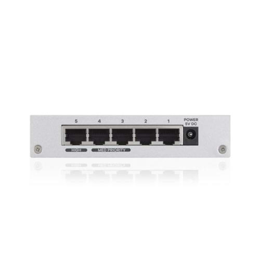 Zyxel GS-105B V3 5Port Desktop Gigabit Ethernet SwitchGS-105BV3-EU0101F, Yönetilemez, L2+ Gigabit Ethernet, Metal Kasa