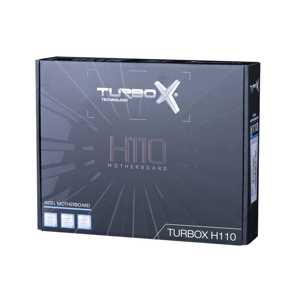 Turbox WorkProf R H110 Sata,M2 Ddr4 3200MHz Usb 3.0 Vga Hdmi Ses G.Lan 1151P 6.7.8.9. Gen Anakart