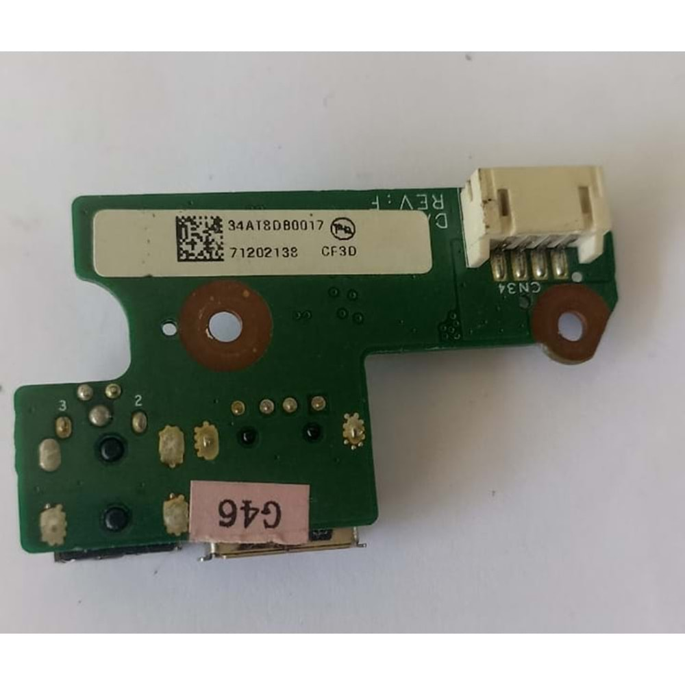 HP Pavilion DV 6000 USB Power Jack Board