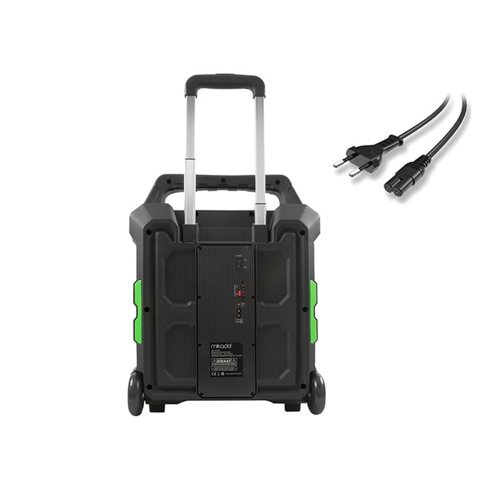 Mikado MD-101KP RMS:80W Kablosuz UHF Mikrofonlu Bluetooth ve USB Destekli Taşınabilir Toplantı Anfisi
