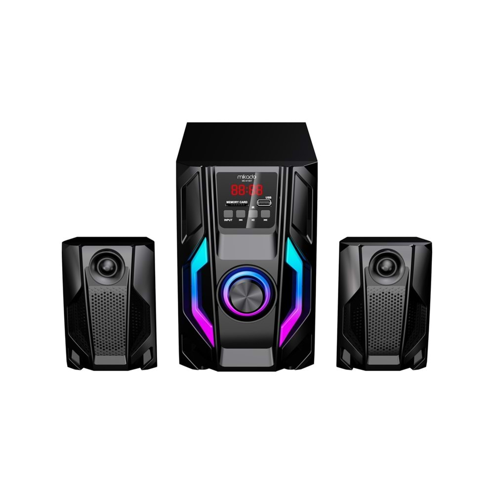 Mikado MD-415BT 2+1 20W Siyah Multimedya FM/BT/SD/USB Speaker Hoparlör