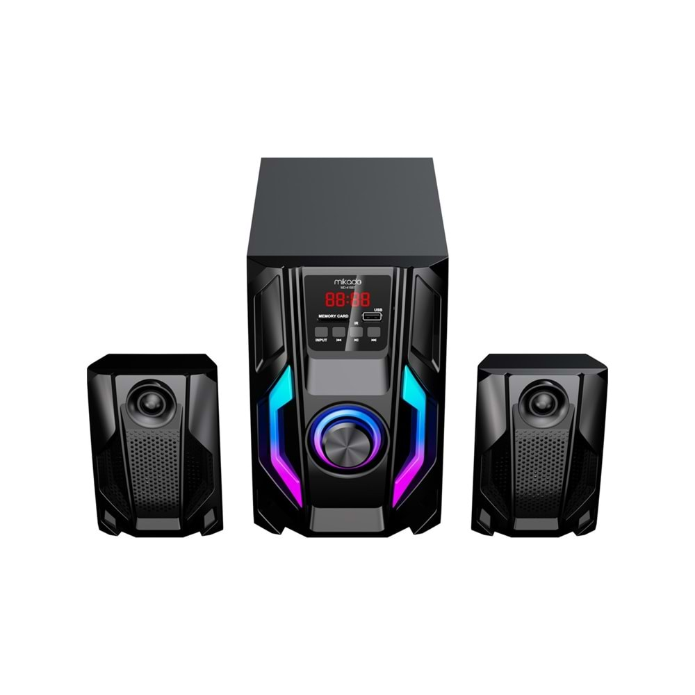 Mikado MD-415BT 2+1 20W Siyah Multimedya FM/BT/SD/USB Speaker Hoparlör