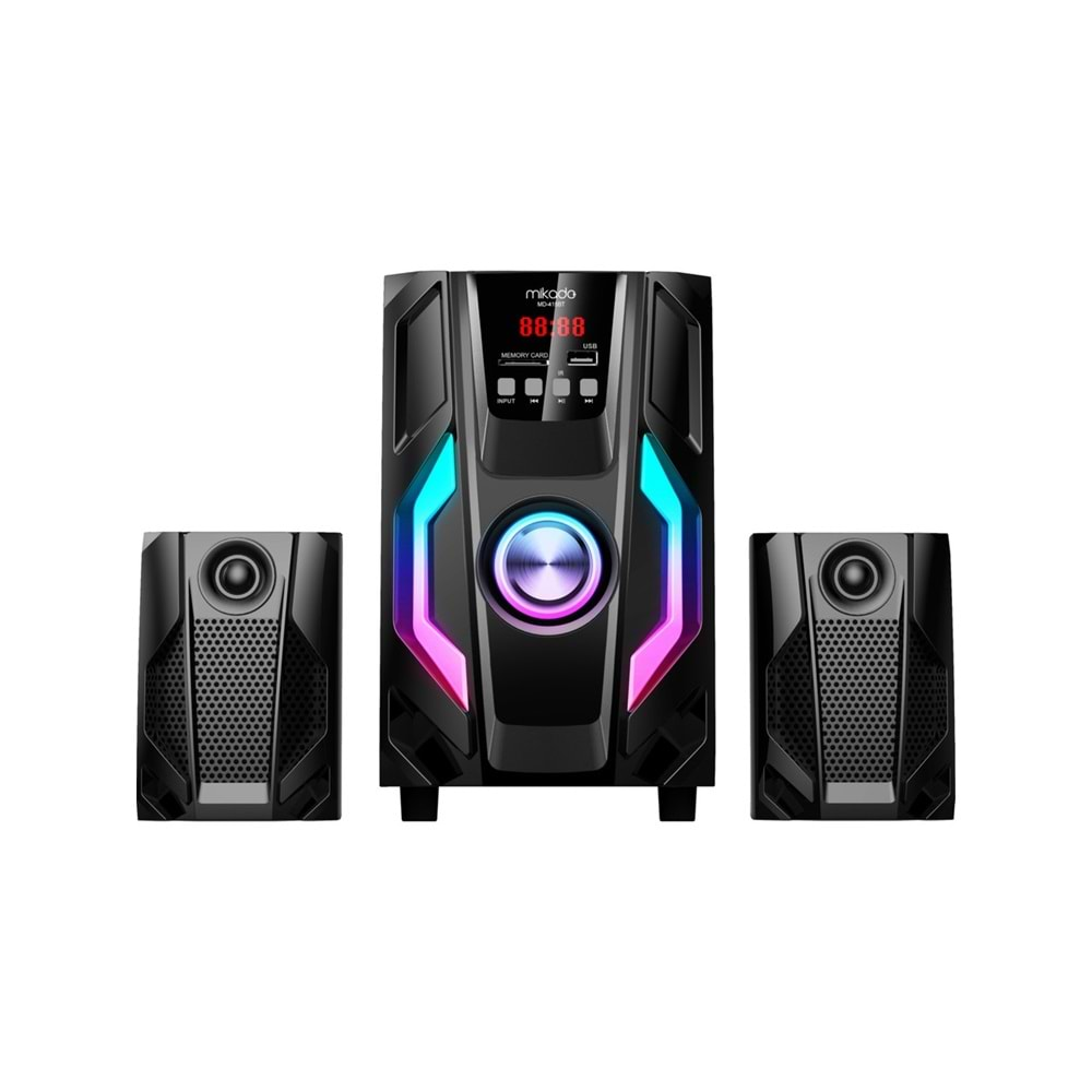 Mikado MD-415BT 2+1 20W Siyah Multimedya FM/BT/SD/USB Speaker Hoparlör