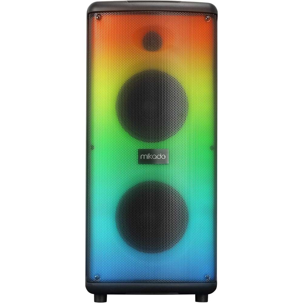 Mikado MD-833KP 7.4V3000mAh 30W Bluetooth/USB/TF/FM/Led Işıklı Kablolusuz Mikrofonlu Toplantı Anfisi