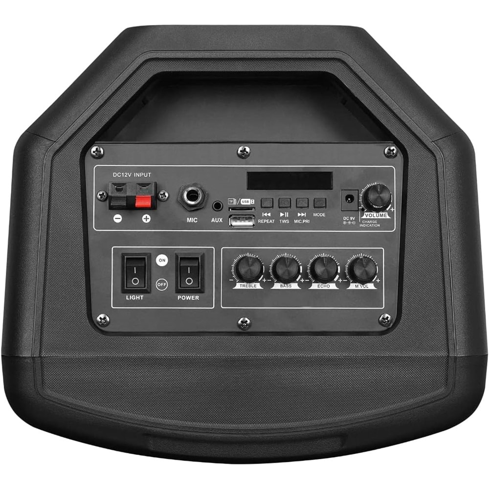 Mikado MD-833KP 7.4V3000mAh 30W Bluetooth/USB/TF/FM/Led Işıklı Kablolusuz Mikrofonlu Toplantı Anfisi