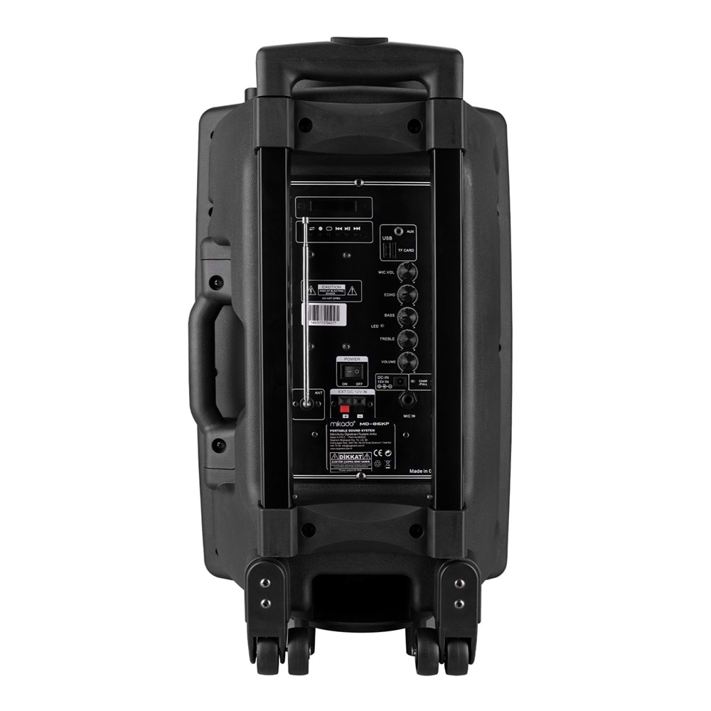 Mikado MD-86KP V1 30W USB/BT/TF/TWS Kablosuz Mikrofonlu Toplantı-Parti Hoparlör