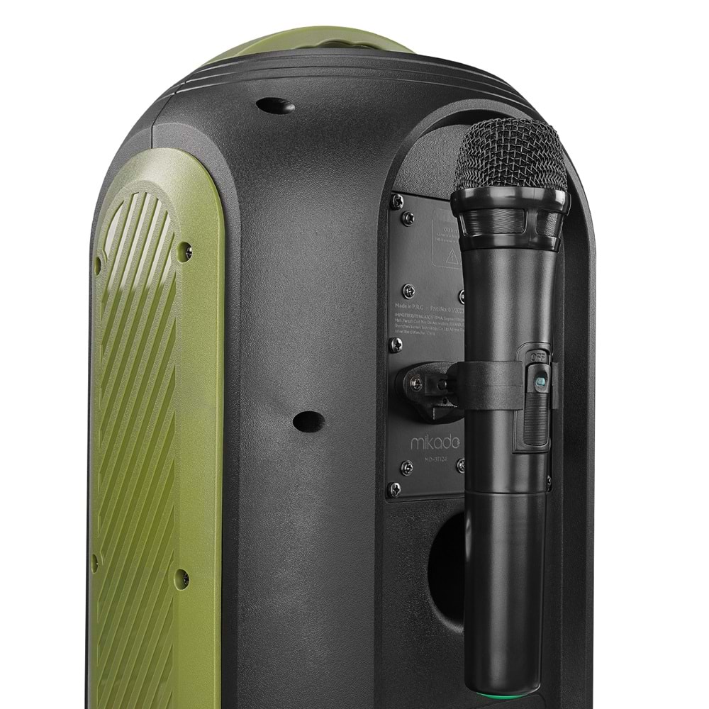 Mikado MD-BT124 30W USB/BT/TF/TWS Kablosuz Mikrofonlu Öğretmen/Toplantı Anfisi
