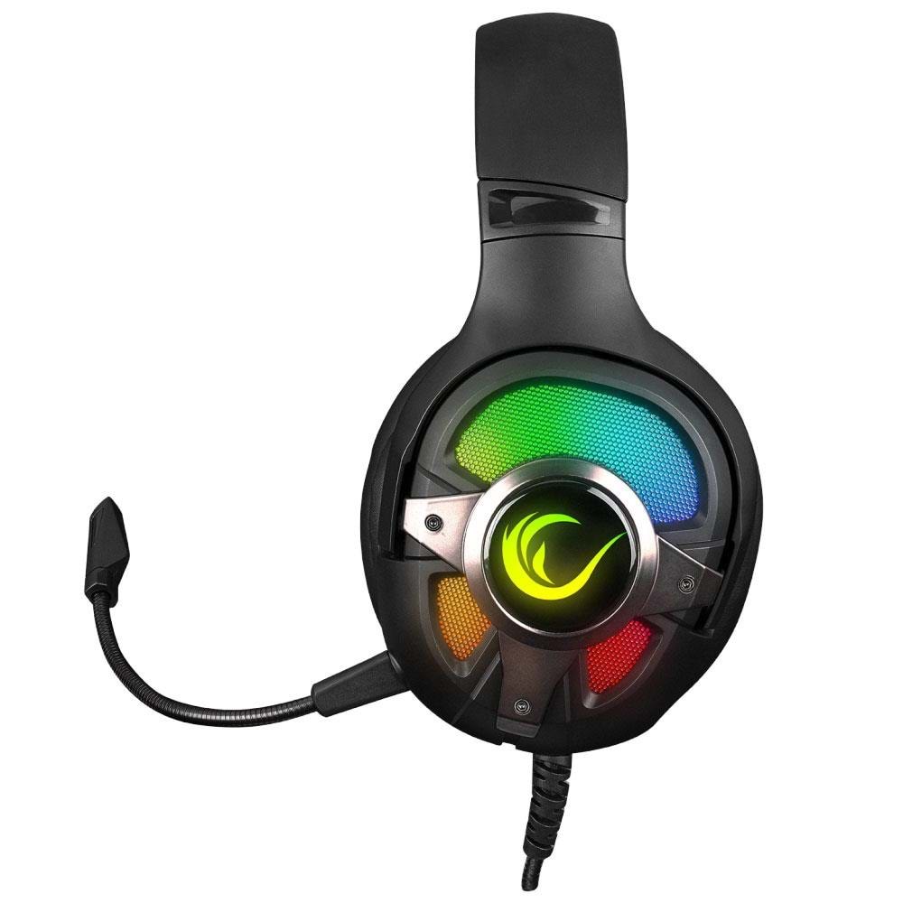 Rampage Rm-k77 Vipera Siyah Usb 7.1 Version Rgb Ledli Gaming Oyuncu Mikrofonlu Kulaklık