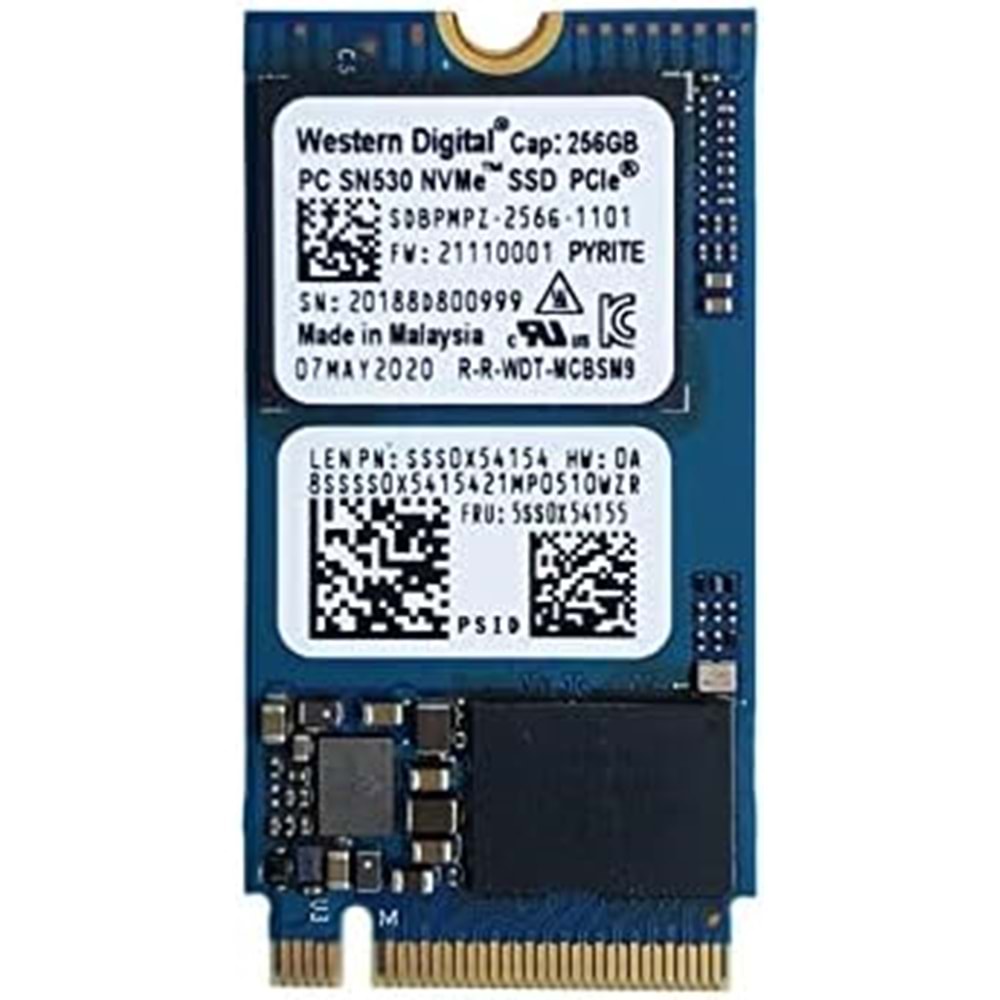 WD 256GB SN530 SDBPMPZ-256G PCI-Express 3.0 M.2 SSD (2242)