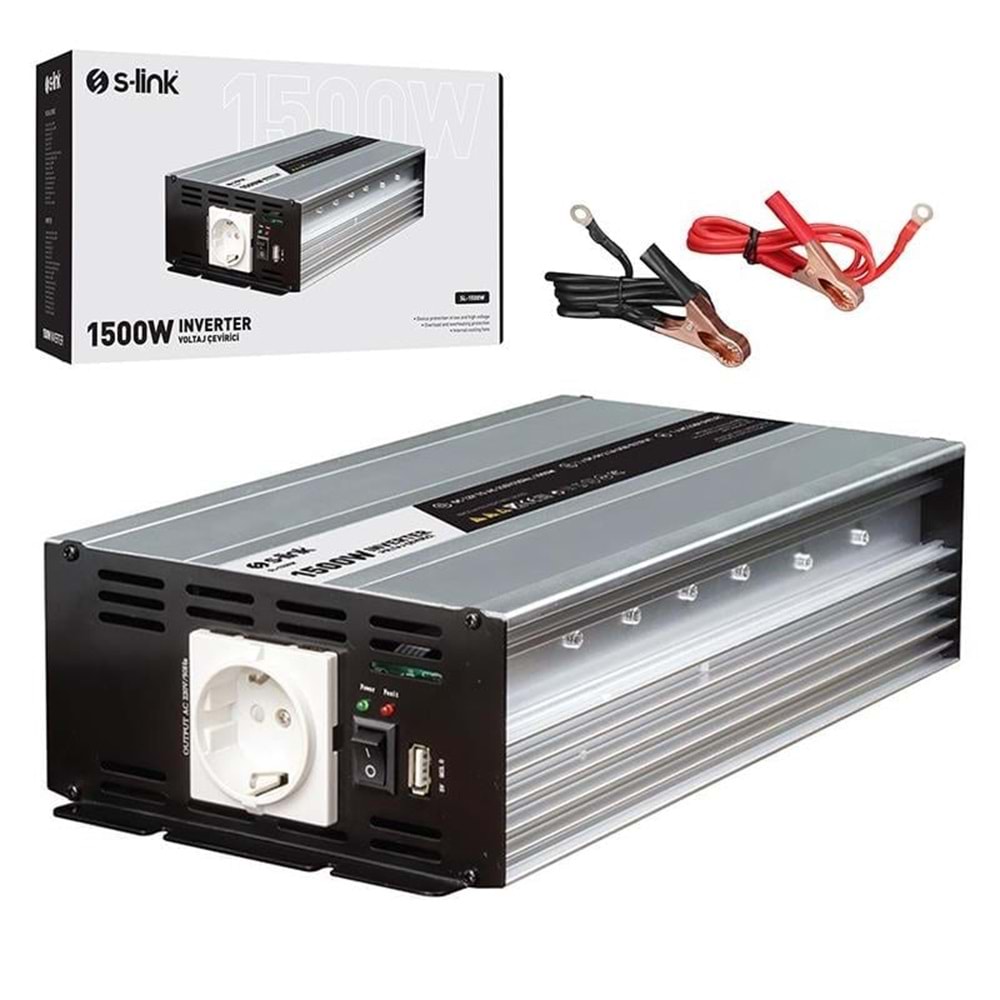 S-link SL-1500W 12 V 1500 W İnverter