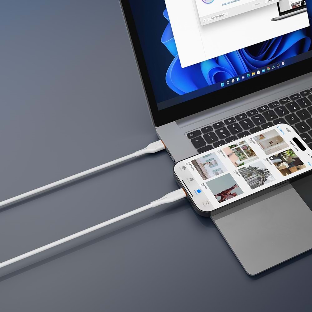 S-link SL-X242 2.4A Lightning Güvenli Hızlı Data + Sarj Kablosu