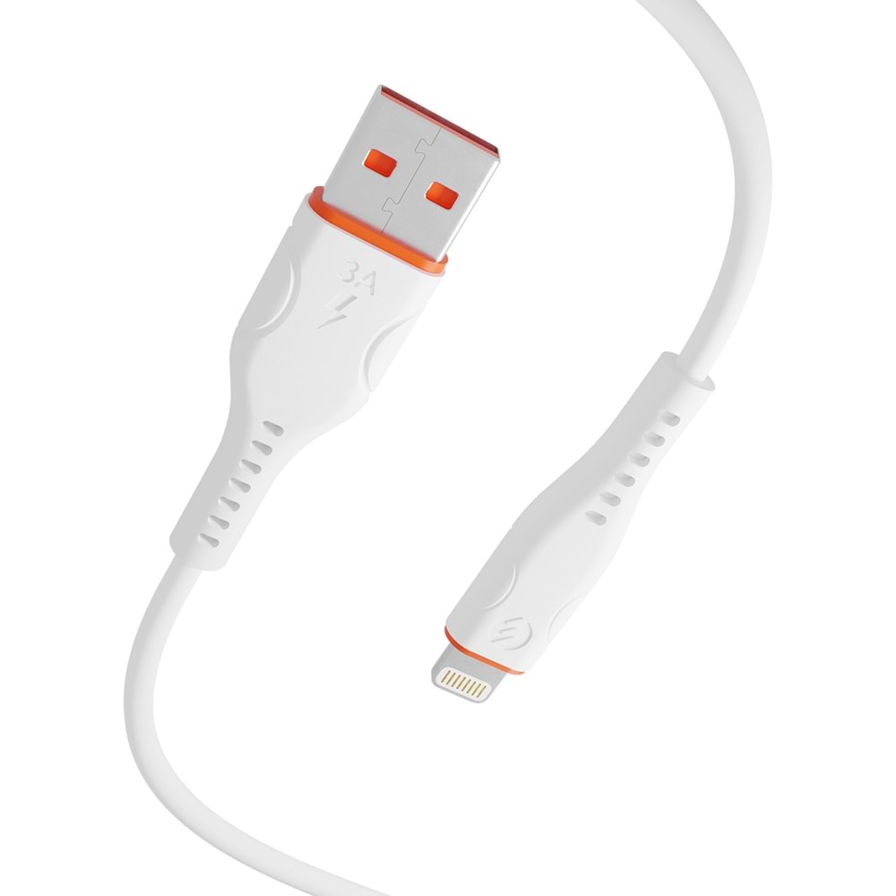 S-link SL-X242 2.4A Lightning Güvenli Hızlı Data + Sarj Kablosu