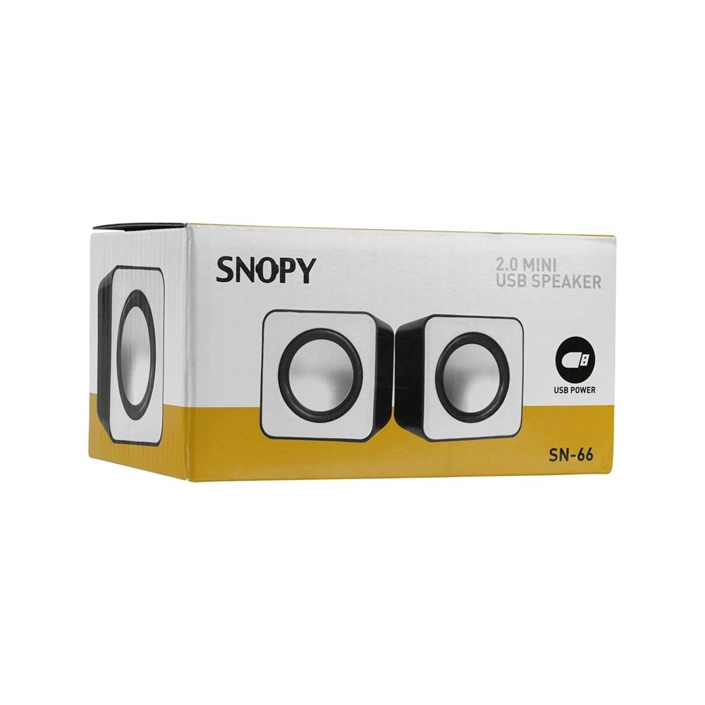 Snopy SN-66 2.0 Beyaz USB Speaker