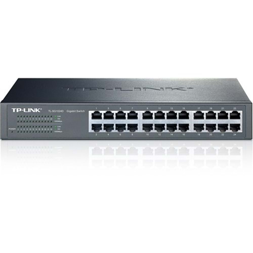 TP-LINK TL-SG1024D 24 PORT 10/100/1000 RACKMOUNT SWITCH