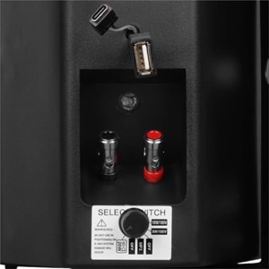 MagicVoice F-LHY4S 4'' (10 CM) Hat Trafolu Duvar Tipi Sütun Hoparlör (10W RMS / 150W Peak - MP3 USB Uyumlu) - Siyah