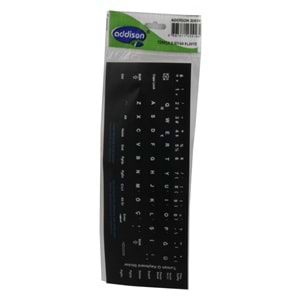 Addison 300161 Türkçe Q Siyah Klavye Stiker