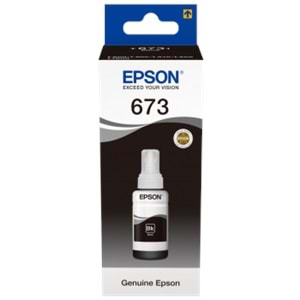 Epson T6731 Siyah Kartuş 70ml L800 / L805 / L810 / L850 / L1300 / L1800 Orjinal