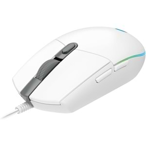 Logitech G G102 Kablolu Oyuncu Mouse, LIGHTSYNC RGB Aydınlatma, 8.000 DPI, 6 Programlanabilir Tuş, Beyaz