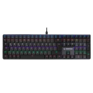 Rampage GRANITE PRO Siyah/Gri Low Profile BLUE SWITCH Q Rainbow Mekanik Gam