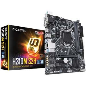 GIGABYTE H310M-S2H DDR4 USB3.1 m.2 NVMe 1151P8-9 NESİL ANAKART