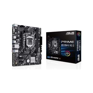 ASUS Prime H510M-E Intel H510 Lga1200 DDR4 3200 DP Hdmı Vga M2 Usb3.2 Aura