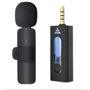 HADRON HDX2787 Kablosuz Yaka Mikrofonu 3.5 mm - Siyah