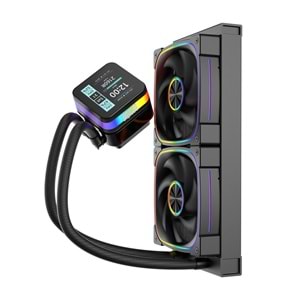 Dragos Rock 240 Black Intel&AMD 240MM Led Ekranlı ARGB Sıvı Soğutucu