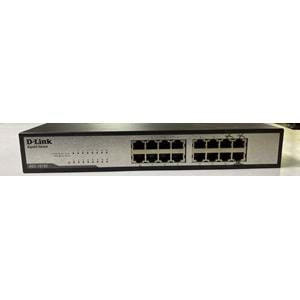 D-Link DGS-1016C 16 Port 10/100/1000Mbps Metal Kasa Rackmount Switch 13-15-16 Çalışmıyor