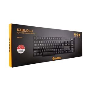 Everest Kb-517U Siyah USB F Standart Klavye