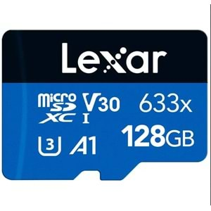 128GB LEXAR LSDMI128BB633A 633X MICROSDXC HIGH-PERFORMANCEC10 A1 V30 U3 HAF