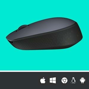 Logitech M170 USB Alıcılı Kablosuz Mouse - Gri