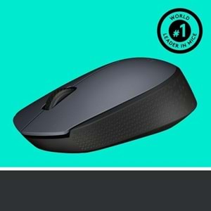 Logitech M170 USB Alıcılı Kablosuz Mouse - Gri
