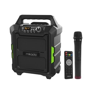 Mikado MD-101KP RMS:80W Kablosuz UHF Mikrofonlu Bluetooth ve USB Destekli Taşınabilir Toplantı Anfisi