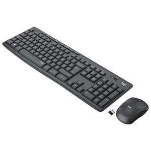 Logitech Mk295 Sessiz Kablosuz Türkçe Klavye Mouse Seti - Siyah