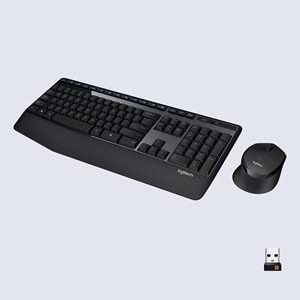 Logitech MK345 KablosuzKlavye MouseSeti, TamBoyutluAyarlanabilirAyaklı Klavye,MedyaDenetimi,