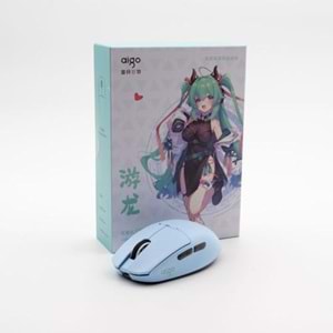 AIGO GM80 PRO Bluetooth 26000 DPI Mavi Mouse2.4G Wireless