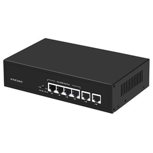 URANIUM POE-4020-55W 4 PORT 10/100 + 2 PORT 10/100 RJ45 UPLINK POE SWITCH (
