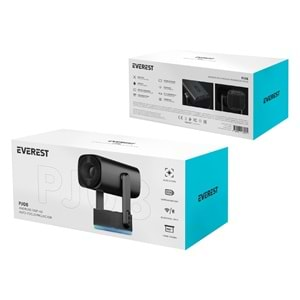 Everest PJ08 Taşınabilir Şarjlı 5200mAh Wi-Fi Auto Focus RGB 720P HD 4K And