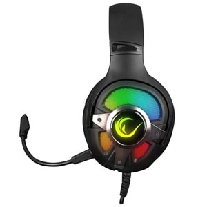 Rampage Rm-k77 Vipera Siyah Usb 7.1 Version Rgb Ledli Gaming Oyuncu Mikrofonlu Kulaklık