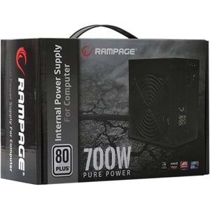 Rampage RMP-700-80P 700W 80 PLUS 12 cm Fan Aktif PFC Power Supply Güç Kayna