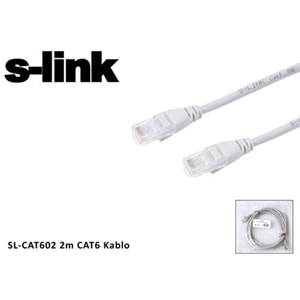 S-Link Sl-Cat602 2M Cat6 Kablo