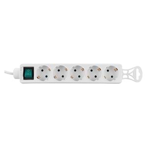 S-link SPG-F05 1.5m 306 Joule Euro Soket 3G1.0mm Tam Bakır 5li Akım Korumal