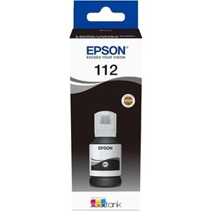 EPSON C13T06C14A 112 BLACK MÜREKKEP KARTUŞ 7.500 SAYFA 127ML L15160 L15150